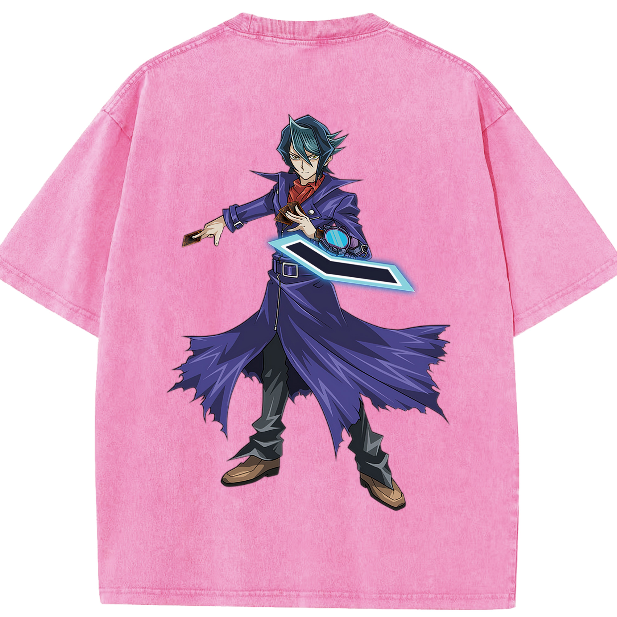 （画像用） 遊☆戯☆王 Yu-Gi-Oh! 綿100% ヴィンテージ風 半袖Tシャツ（背面プリント）